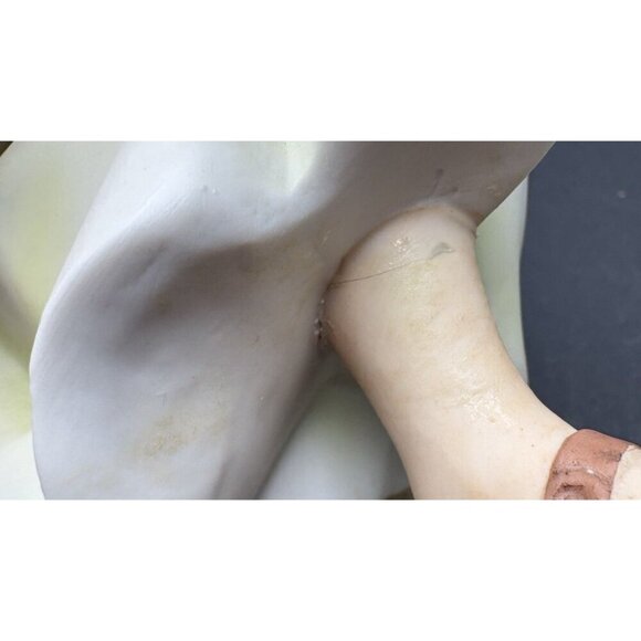 ANDREA By SADEK Porcelain Girl Sitting On A Rock In Deep Thought #9698 - Picture 8 of 8